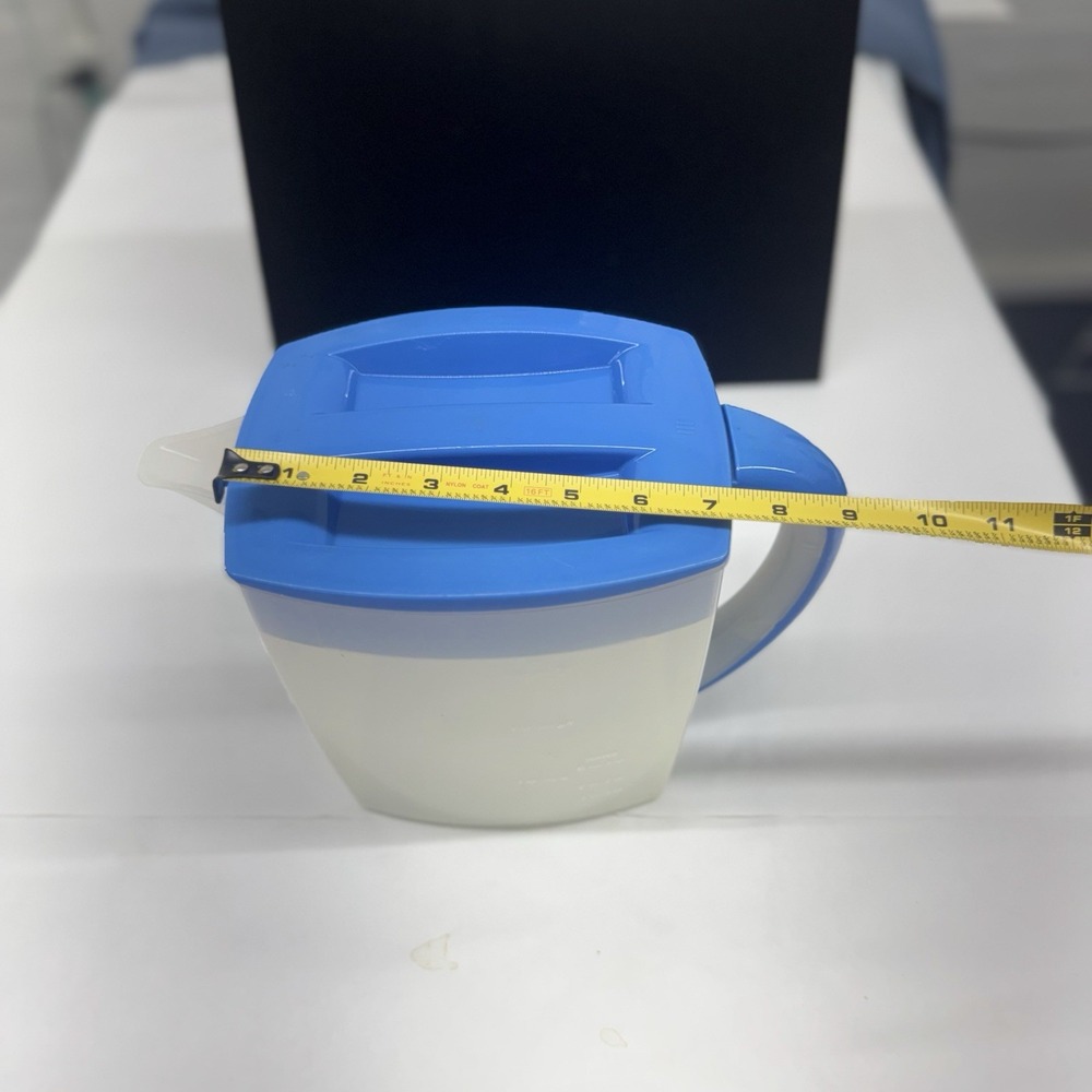 Mr Coffee Iced Tea Maker 3 Quart Replacement BLUE Rectangular Pitcher Only TM75 - Picture 6 of 6